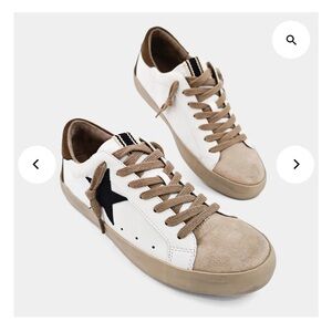 ShuShop Women's Sneakers - White and Tan